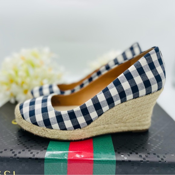 Jcrew gingham espadrille wedges - Picture 4 of 6